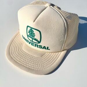Universal Cream and Green Trucker Hat